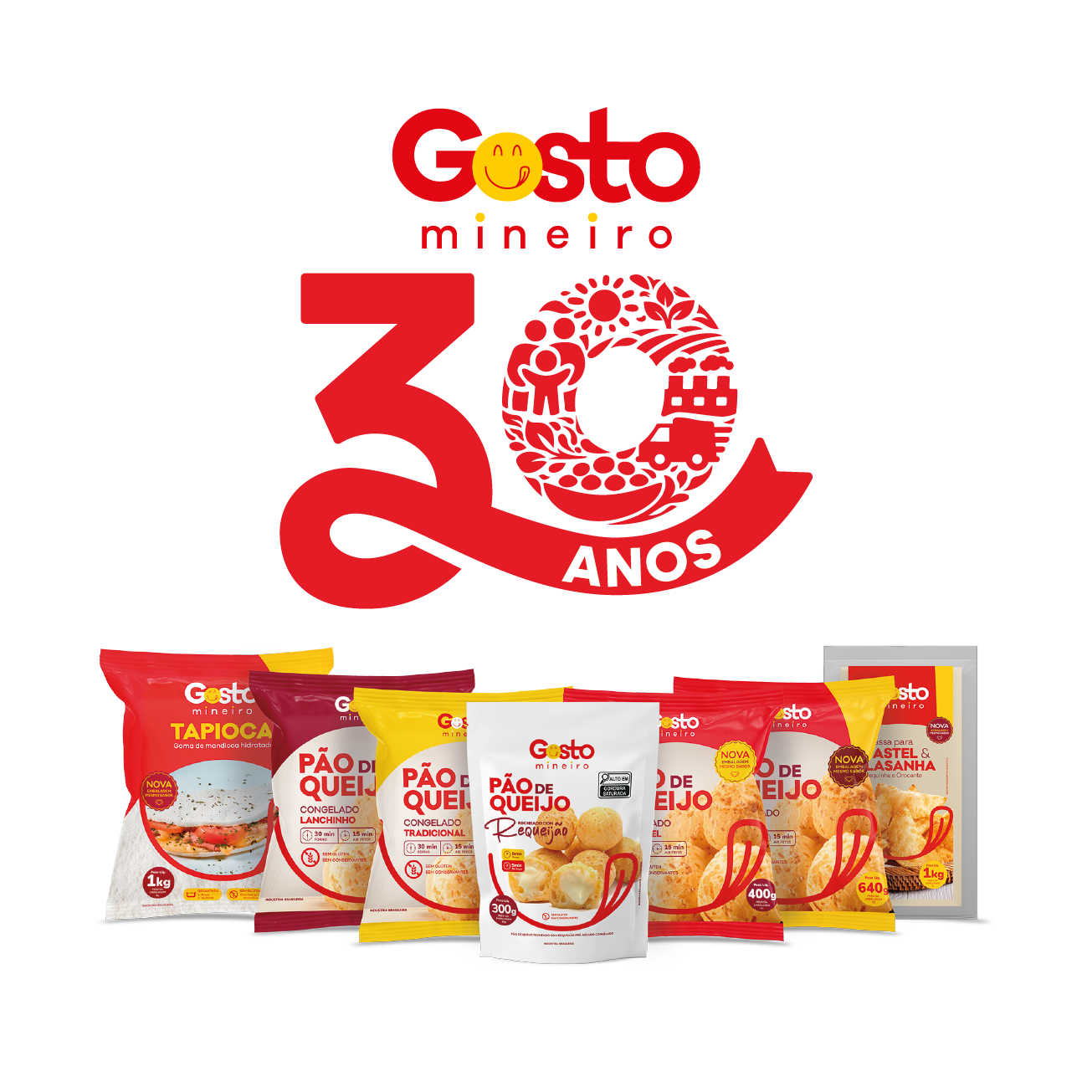 Gosto Mineiro 30 anos com a linha de produtos